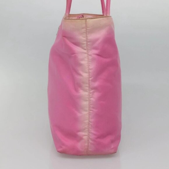 PRADA Tote Bag Nylon Pink Silver Auth EC753 - Picture 5 of 16